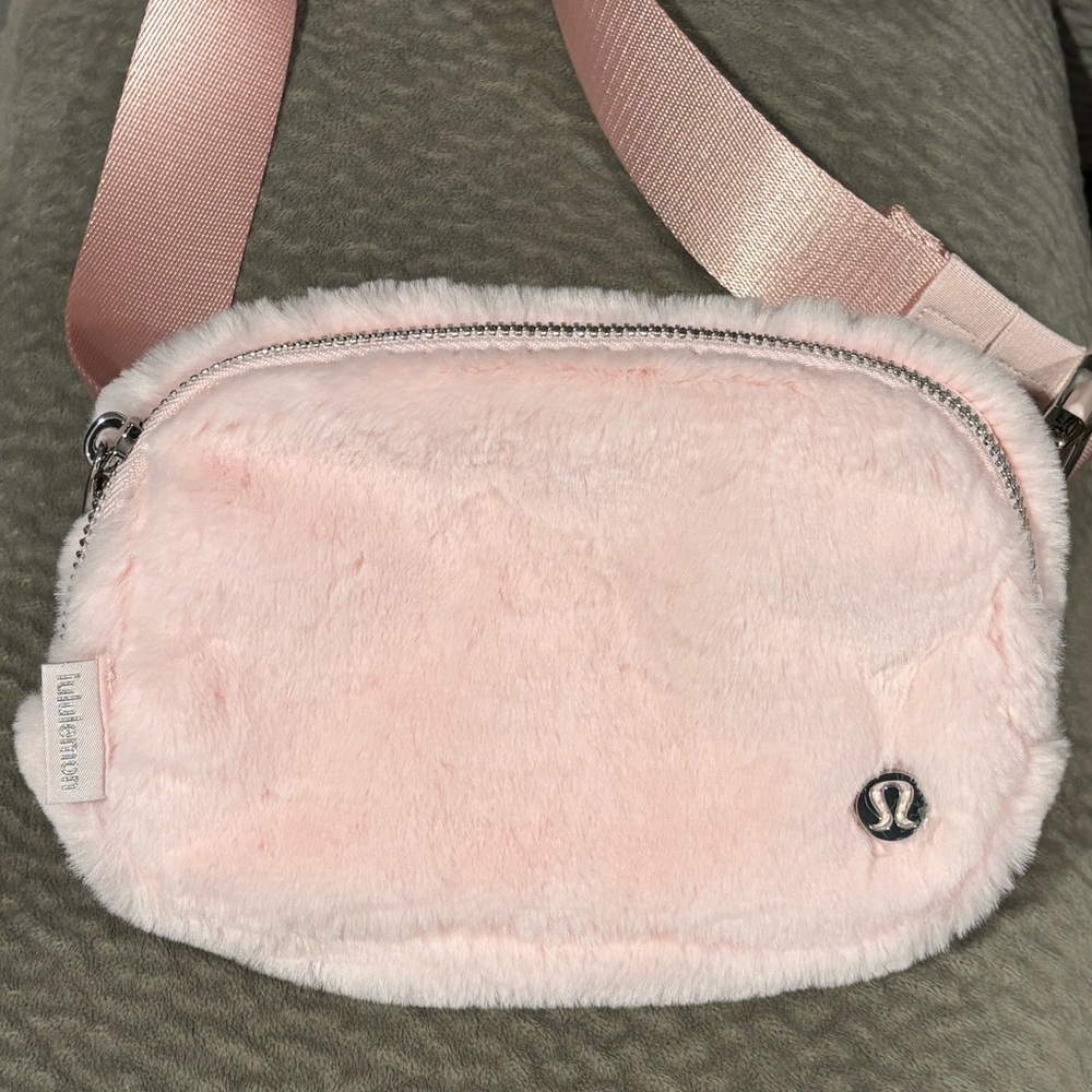 Lululemon Light Pink Furry Fanny Pack